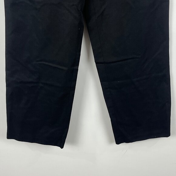 Dockers Chino Pants Size 32 Black Inseam 30in Rise 11in Slash Pockets Zip Button - Picture 4 of 9